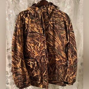 Vintage Orvis Hooded Shadow Grass Camo Jacket
